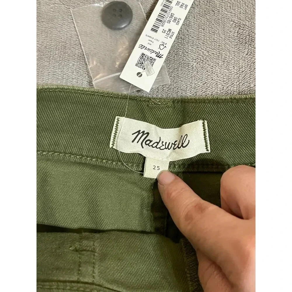 NWT Madewell Size 25 The Perfect Vintage Fatigue
Short Green Desert Olive 3.5” - Picture 8 of 11